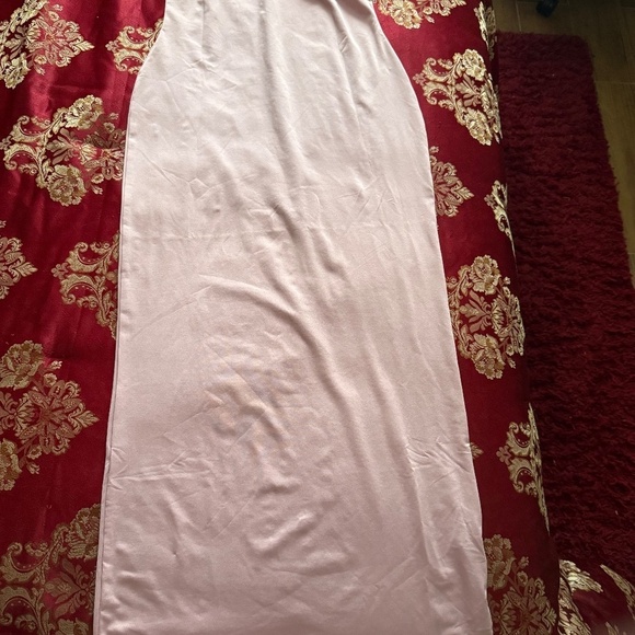 🌸 Elegant Strapless Pink Maxi Dress – Size Large 🌸 - Picture 8 of 9